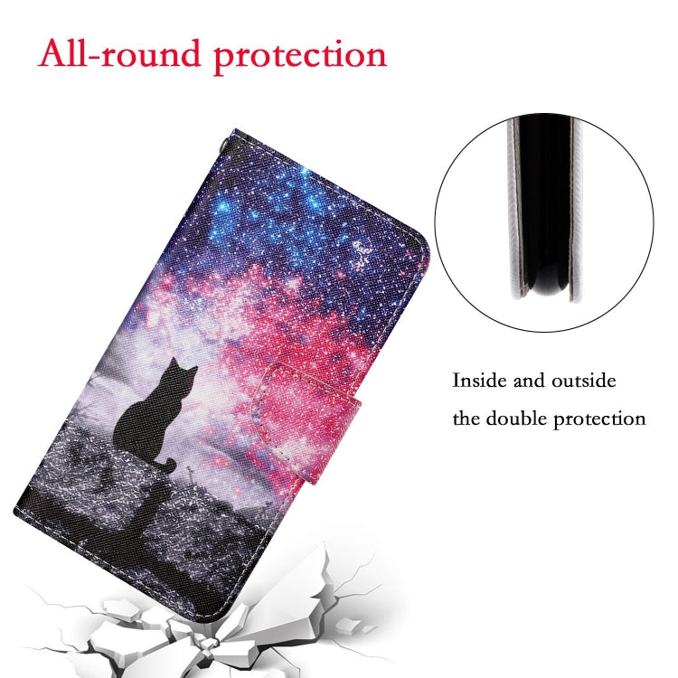 For Xiaomi Redmi A1 Colored Drawing Pattern Leather Phone Case(Star Sky Cat) - free shipping - PMC TechLife - Order now!