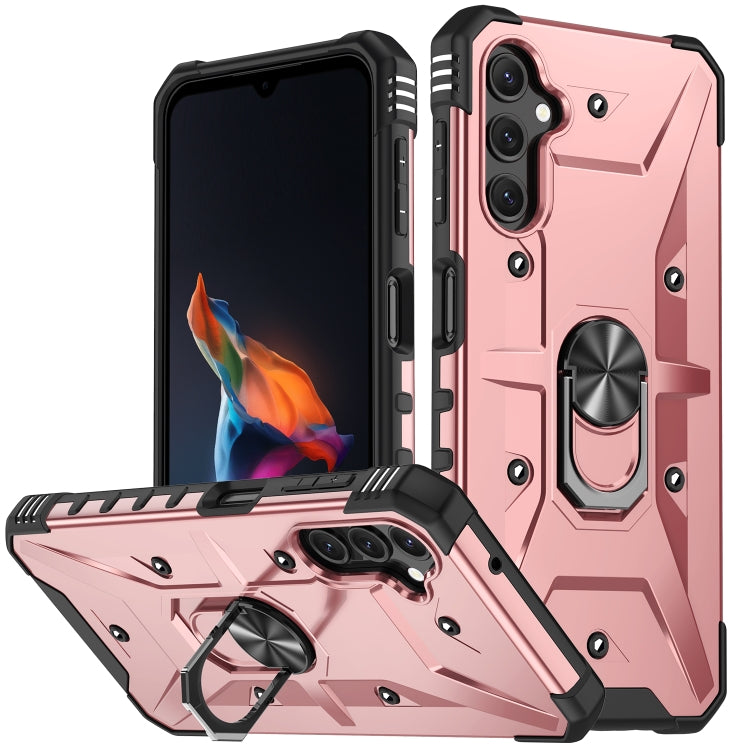 For Samsung Galaxy A14 5G Ring Holder Phone Case(Rose Gold) - free shipping - PMC TechLife - Order now!