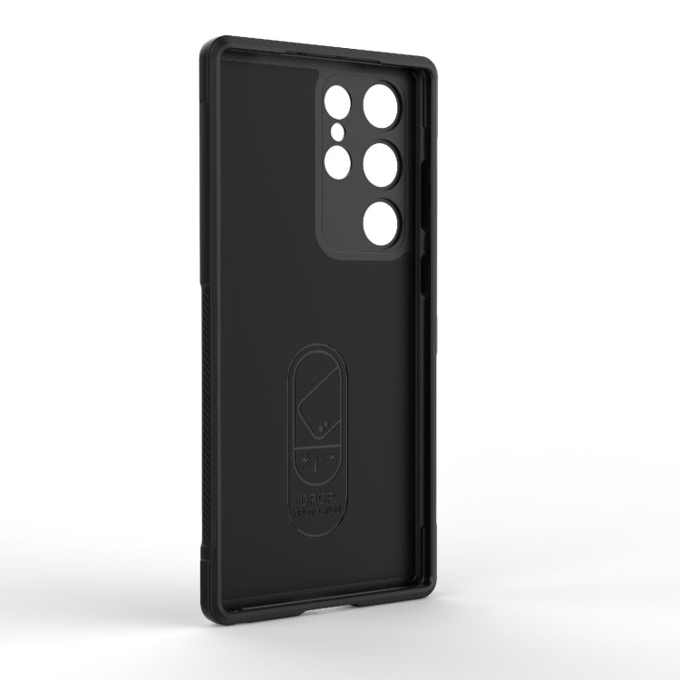 For Samsung Galaxy S23 Ultra 5G Magic Shield TPU + Flannel Phone Case(Black) - free shipping - PMC TechLife - Order now!