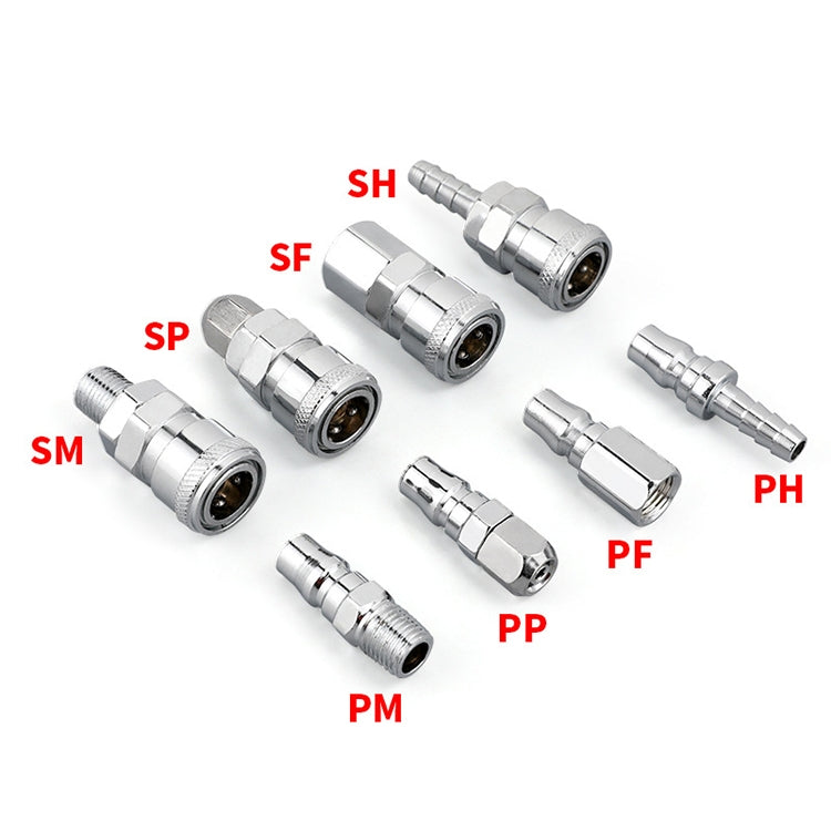 LAIZE SH-30 10pcs C-type Self-lock Air Tube Pneumatic Quick Fitting Connector - Interface Series by LAIZE | Online Shopping South Africa | PMC Jewellery