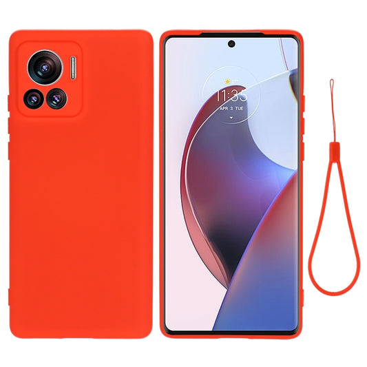 For Motorola Edge 30 Ultra / Moto X30 Pro Pure Color Liquid Silicone Shockproof Phone Case(Red) - Motorola Cases by PMC Jewellery | Online Shopping South Africa | PMC Jewellery