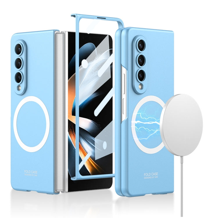 For Samsung Galaxy Z Fold4 GKK MagSafe Ultrathin Integrated Shockproof Protective Phone Case(Blue) - Galaxy Z Fold4 5G Cases by GKK | Online Shopping South Africa | PMC TechLife | Buy Now Pay Later Mobicred