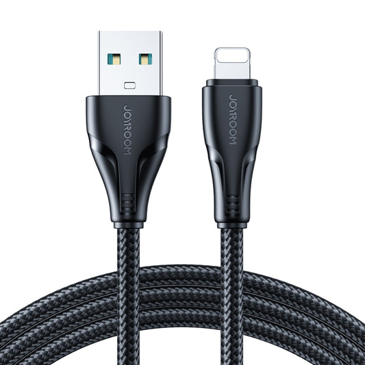 JOYROOM 2.4A USB to 8 Pin Surpass Series Fast Charging Data Cable, Length:0.25m(Black) - Normal Style Cable by JOYROOM | Online Shopping South Africa | PMC Jewellery