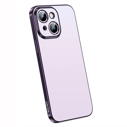 For iPhone 14 SULADA Electroplating Frosted All-inclusive TPU Phone Case(Purple) - iPhone 14 Cases by SULADA | Online Shopping South Africa | PMC Jewellery