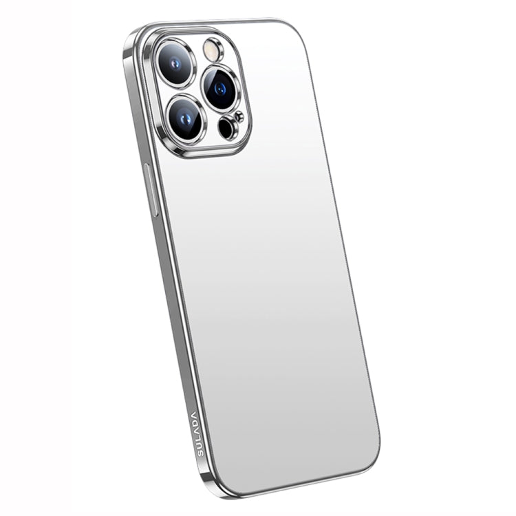 For iPhone 14 Pro SULADA Electroplating Frosted All-inclusive TPU Phone Case(Silver) - iPhone 14 Pro Cases by SULADA | Online Shopping South Africa | PMC TechLife