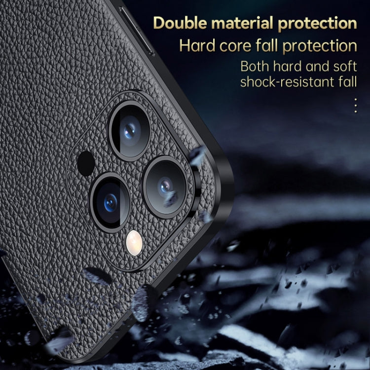 For iPhone 14 Pro Max SULADA Famous Artisan Series Litchi Leather PC + TPU Phone Case(Brown) - iPhone 14 Pro Max Cases by SULADA | Online Shopping South Africa | PMC TechLife | Buy Now Pay Later Mobicred