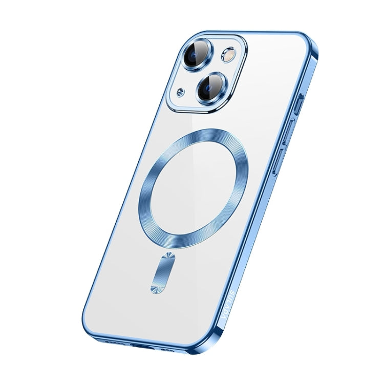 For iPhone 13 SULADA Plating TPU Shockproof Phone Soft Case(Blue) - iPhone 13 Cases by SULADA | Online Shopping South Africa | PMC TechLife