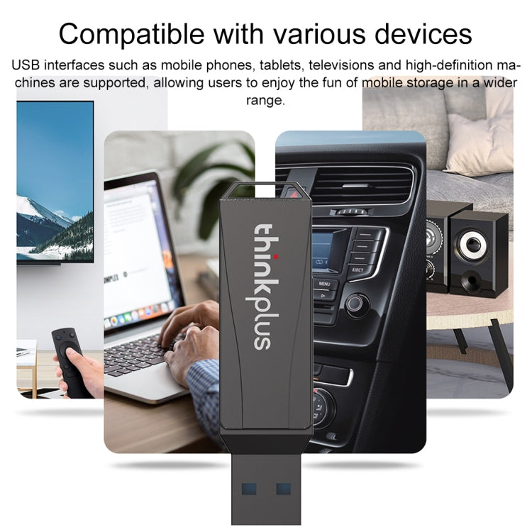 Lenovo Thinkplus MU252 USB 3.1 + USB-C / Type-C Flash Drive, Memory:64GB - USB Flash Drives by Lenovo | Online Shopping South Africa | PMC Jewellery | Buy Now Pay Later Mobicred