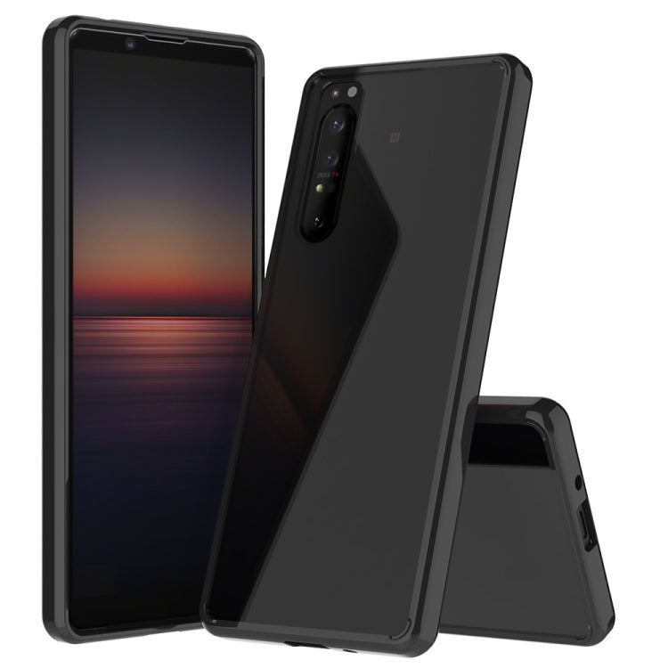 For Sony Xperia 1 II Scratchproof TPU + Acrylic Protective Case(Black) - Sony Cases by PMC TechLife | Online Shopping South Africa | PMC TechLife | Buy Now Pay Later Mobicred