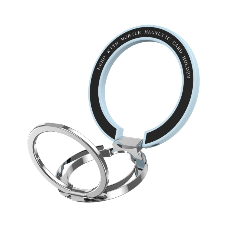 Car Magnetic Dual Axis Ring Phone Holder(Bright Sky Blue) - Ring Holder by PMC TechLife | Online Shopping South Africa | PMC TechLife
