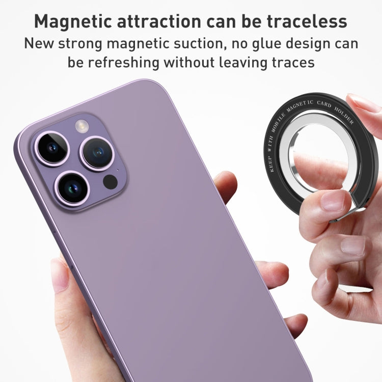 Car Magnetic Dual Axis Ring Phone Holder(Frosted Purple) - Ring Holder by PMC Jewellery | Online Shopping South Africa | PMC Jewellery