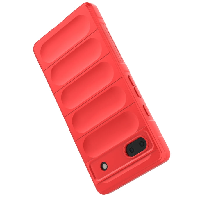 For Google Pixel 6a Magic Shield TPU + Flannel Phone Case(Grey) - Google Cases by PMC TechLife | Online Shopping South Africa | PMC TechLife | Buy Now Pay Later Mobicred