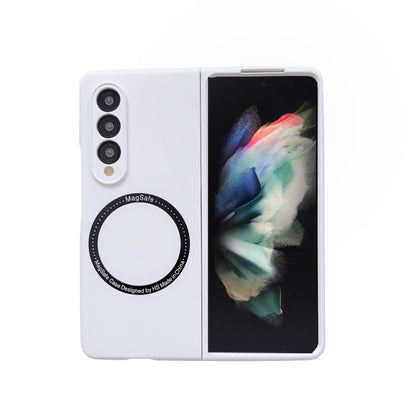 For Samsung Galaxy Z Fold4 Skin Feel MagSafe Magnetic Phone Case(White) - Galaxy Z Fold4 5G Cases by PMC Jewellery | Online Shopping South Africa | PMC Jewellery