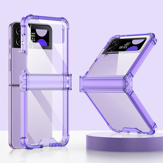 For Samsung Galaxy Z Flip4 GKK Airbag Hinge Shockproof Phone Case(Purple) - Galaxy Z Flip4 5G Cases by GKK | Online Shopping South Africa | PMC Jewellery