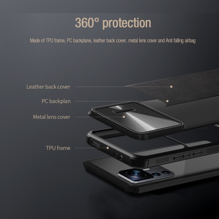 For Xiaomi 12T Pro NILLKIN PC + TPU Phone Case(Blue) - Xiaomi Cases by NILLKIN | Online Shopping South Africa | PMC TechLife | Buy Now Pay Later Mobicred