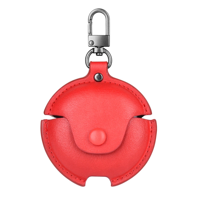 For Huawei FreeBuds 4i / 5i Business Leather Earphone Protective Case with Hook(Red) - Huawei Earphone Case by PMC TechLife | Online Shopping South Africa | PMC TechLife