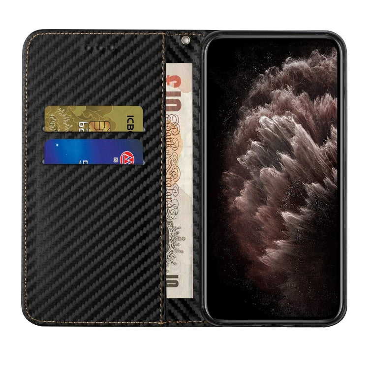 For Samsung Galaxy A34 Carbon Fiber Texture Flip Holder Leather Phone Case(Black) - free shipping - PMC TechLife - Order now!