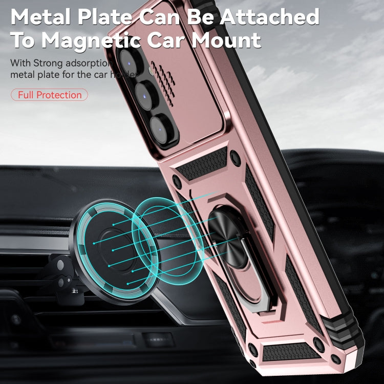 For Samsung Galaxy A54 5G Sliding Camshield Holder Phone Case(Rose Gold) - free shipping - PMC TechLife - Order now!