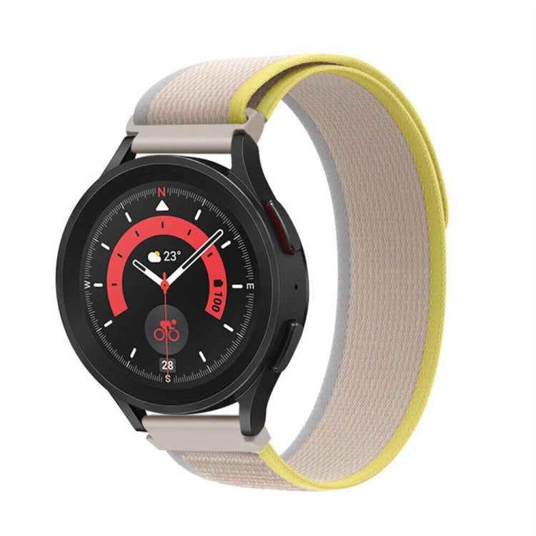 Compatible with Garmin Compatible witherunner 255 / 745 Loop Nylon Watch Band(Beige White) - free shipping - PMC TechLife - Order now!