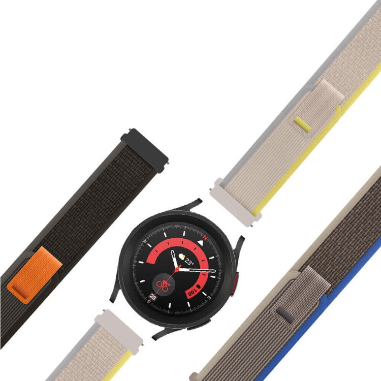 Compatible with Garmin Compatible witherunner 255 / 745 Loop Nylon Watch Band(Beige White) - free shipping - PMC TechLife - Order now!