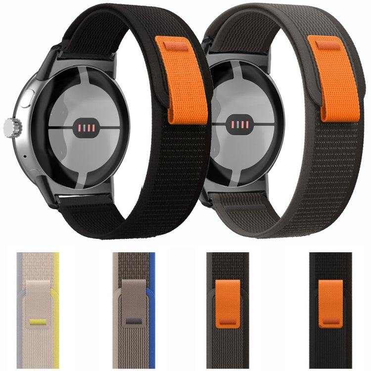 For Google Pixel Watch Loop Black Connector Nylon Watch Band(Black) - free shipping - PMC TechLife - Order now!