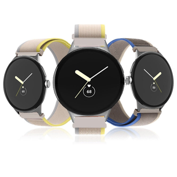 For Google Pixel Watch Loop Black Connector Nylon Watch Band(Black) - free shipping - PMC TechLife - Order now!