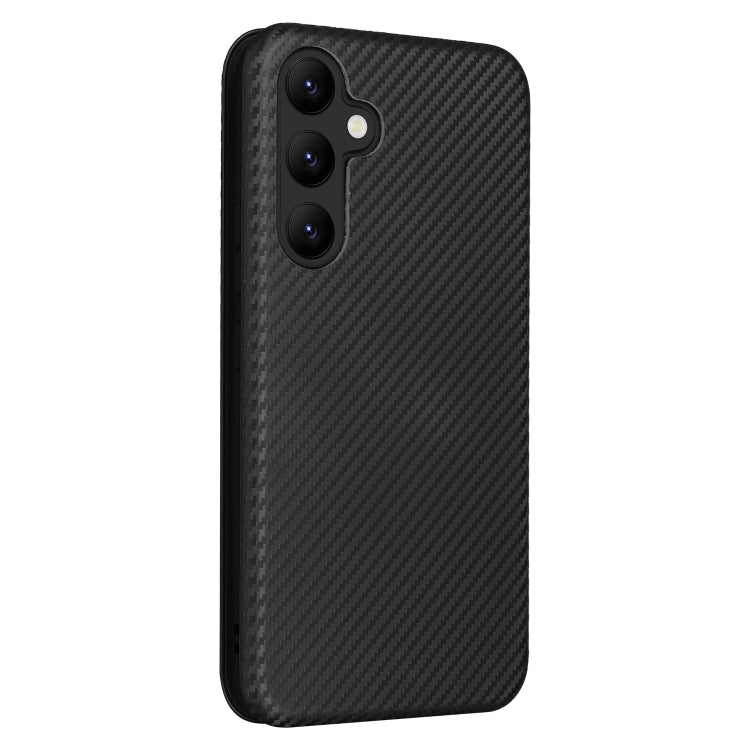 For Samsung Galaxy A34 5G Carbon Fiber Texture Flip Leather Phone Case(Black) - free shipping - PMC TechLife - Order now!