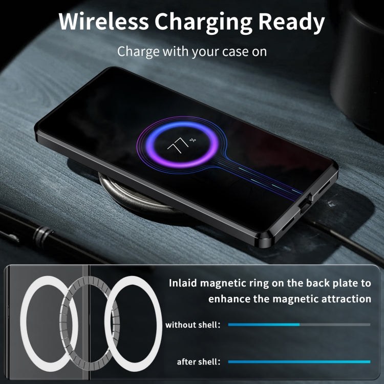For Samsung Galaxy Note10+ MagSafe Magnetic Frosted Metal Phone Case(Black) - Galaxy Phone Cases by PMC TechLife | Online Shopping South Africa | PMC TechLife