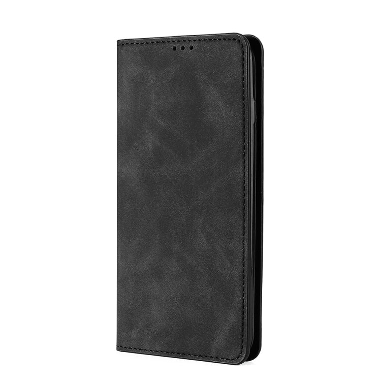 For OnePlus 11 Skin Feel Magnetic Horizontal Flip Leather Phone Case(Black) - OnePlus Cases by PMC Jewellery | Online Shopping South Africa | PMC Jewellery