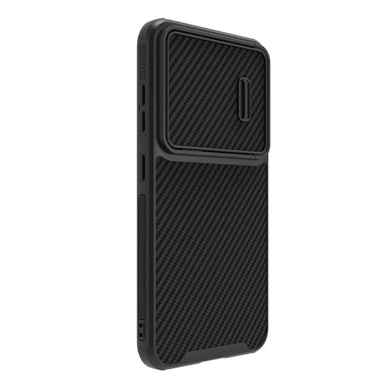 For Samsung Galaxy S23 5G NILLKIN Synthetic Fiber Camshield Phone Case(Black) - Galaxy S23 5G Cases by NILLKIN | Online Shopping South Africa | PMC Jewellery | Buy Now Pay Later Mobicred