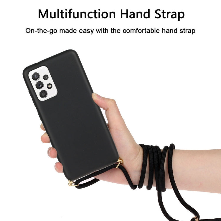 For Samsung Galaxy A23 Wheat Straw Material + TPU Phone Case with Lanyard(Black) - free shipping - PMC TechLife - Order now!