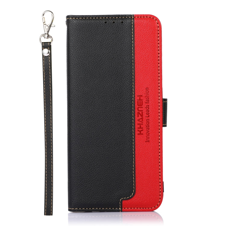 For Samsung Galaxy A24 4G KHAZNEH Litchi Texture Leather RFID Phone Case(Black) - free shipping - PMC TechLife - Order now!