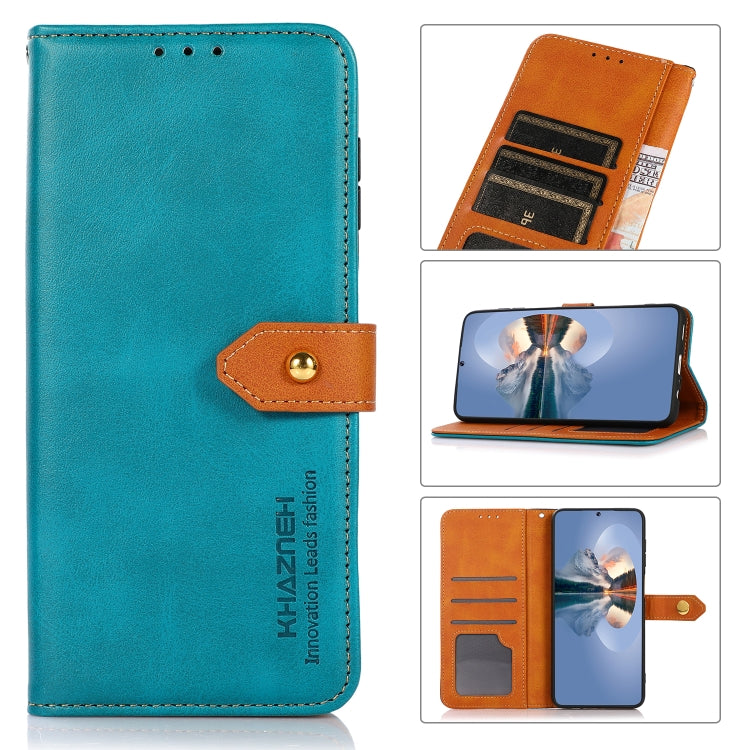 For Xiaomi Redmi 12C/11A KHAZNEH Cowhide Texture Flip Leather Phone Case(Blue) - free shipping - PMC TechLife - Order now!