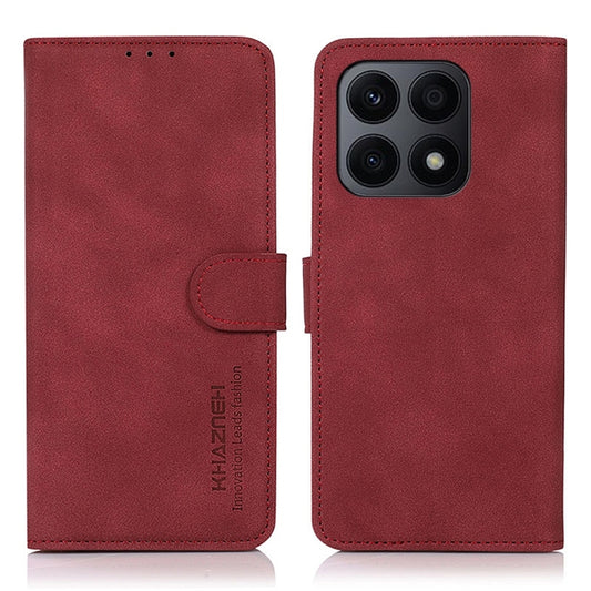 For Honor X8a 4G KHAZNEH Matte Texture Leather Phone Case(Red) - Honor Cases by PMC Jewellery | Online Shopping South Africa | PMC Jewellery