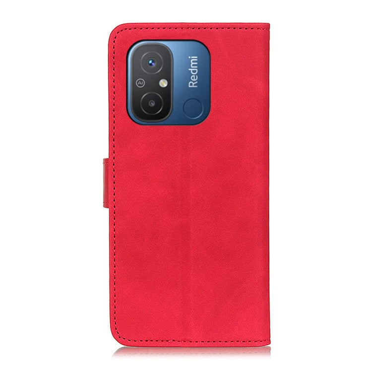 For Xiaomi Redmi 11A / 12C KHAZNEH Retro Texture Flip Leather Phone Case(Red) - free shipping - PMC TechLife - Order now!
