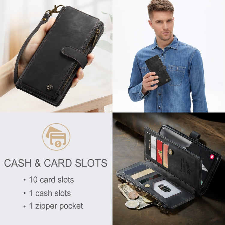 For Samsung Galaxy A34 5G CaseMe C30 Multifunctional Leather Phone Case(Black) - Galaxy Phone Cases by CaseMe | Online Shopping South Africa | PMC TechLife | Buy Now Pay Later Mobicred