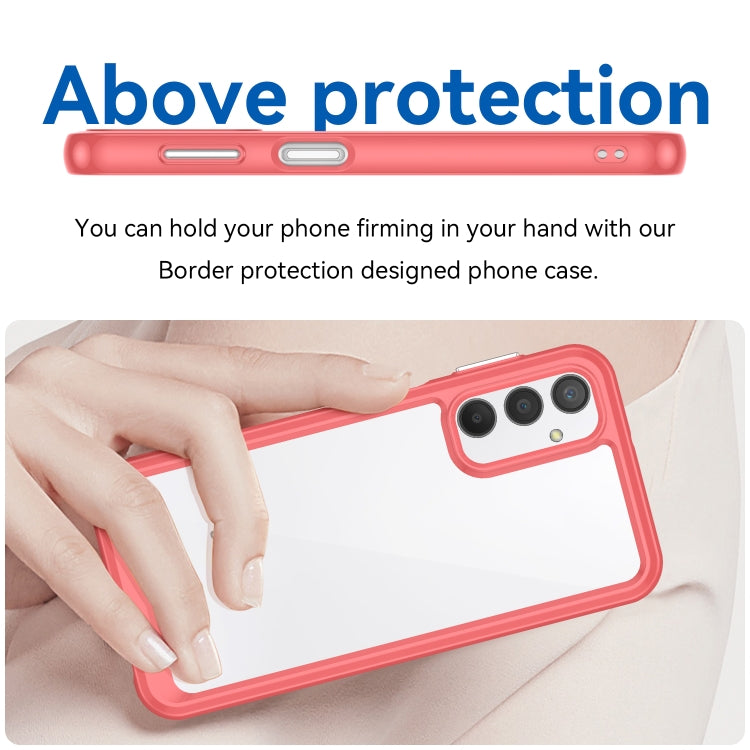 For Samsung Galaxy A24 4G Colorful Series Acrylic + TPU Phone Case(Red) - free shipping - PMC TechLife - Order now!