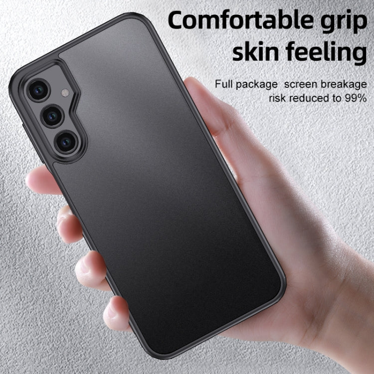 For Samsung Galaxy A24 4G Armor Clear TPU Hard PC Phone Case(Matte Black) - free shipping - PMC TechLife - Order now!
