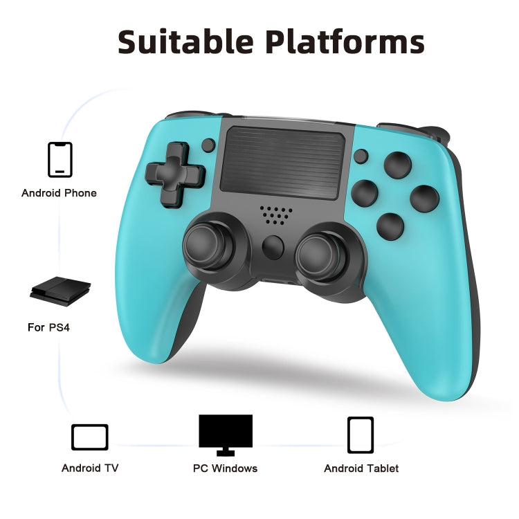 298 Bluetooth 5.0 Wireless Game Controller for PS4 / PC / Android(Blue) - Gamepads by PMC Jewellery | Online Shopping South Africa | PMC Jewellery