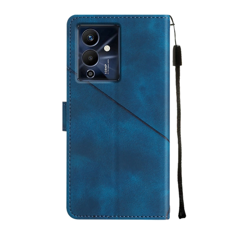 For Infinix Note 12 5G / Note 12 Pro 5G Skin-feel Embossed Leather Phone Case(Blue) - Infinix Cases by PMC Jewellery | Online Shopping South Africa | PMC Jewellery