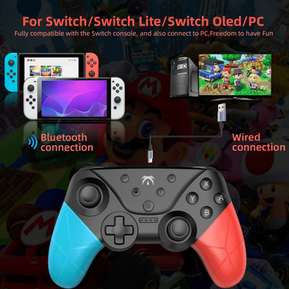 788 Bluetooth 5.0 Wireless Game Controller for Nintendo Switch(Blue Red) - Gamepads by PMC Jewellery | Online Shopping South Africa | PMC Jewellery