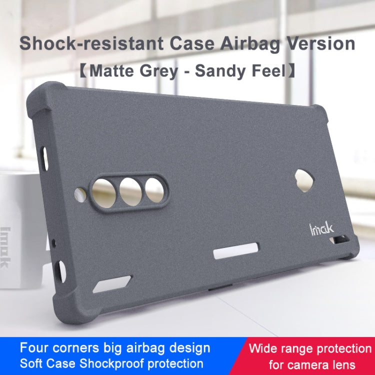 For ZTE nubia Red Magic 8 Pro 5G imak Shockproof Airbag TPU Phone Case(Matte Grey) - ZTE Cases by imak | Online Shopping South Africa | PMC TechLife | Buy Now Pay Later Mobicred