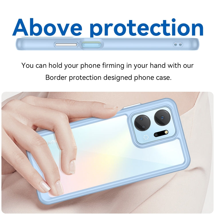 For Honor X7A Colorful Series Acrylic + TPU Phone Case(Blue) - free shipping - PMC TechLife - Order now!