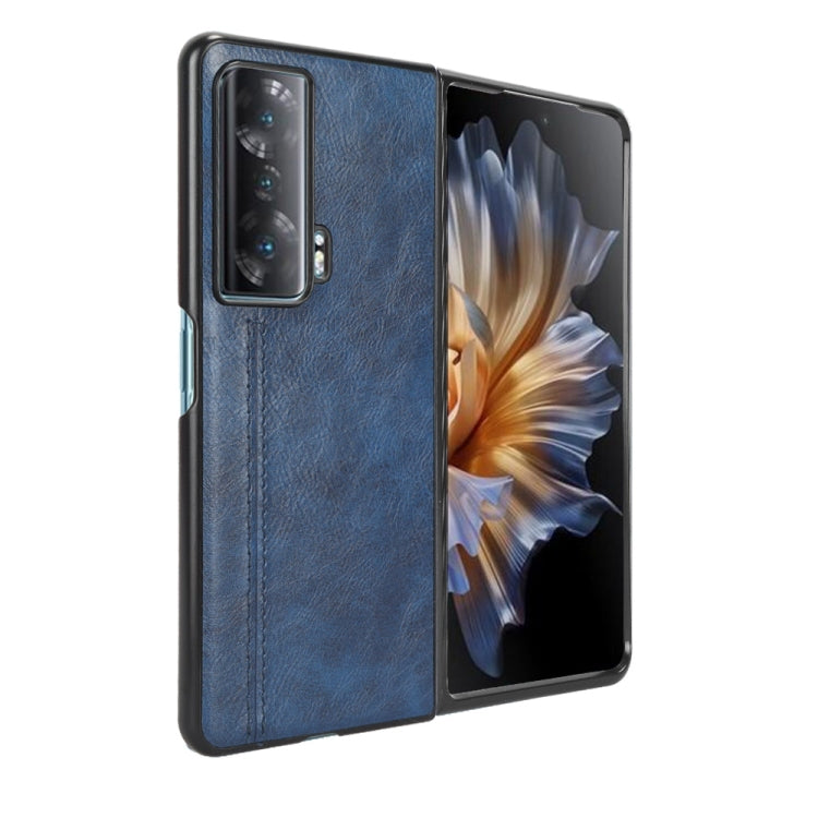 For Honor Magic Vs Sewing Cow Pattern Skin PC + PU + TPU Phone Case(Blue) - Honor Cases by PMC Jewellery | Online Shopping South Africa | PMC Jewellery