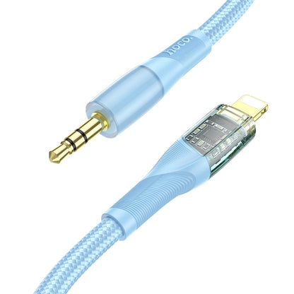 hoco UPA25 Transparent Exploration Version 8 Pin Digital Audio Conversion Cable, Length: 1m(Blue) - Video & Audio Cable by hoco | Online Shopping South Africa | PMC Jewellery