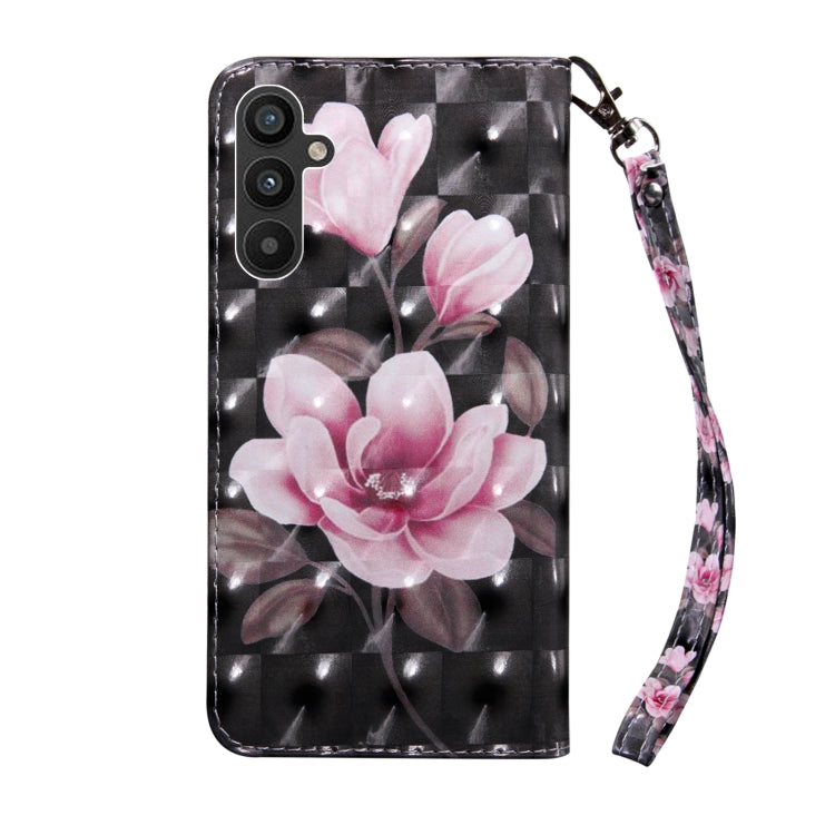 For Samsung Galaxy A34 3D Painted Leather Phone Case(Pink Flower) - free shipping - PMC TechLife - Order now!