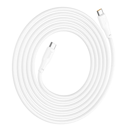 hoco X93 240W USB-C/Type-C to USB-C/Type-C Fast Charge Data Cable, Length:2m(White) - USB-C & Type-C Cable by hoco | Online Shopping South Africa | PMC Jewellery | Buy Now Pay Later Mobicred