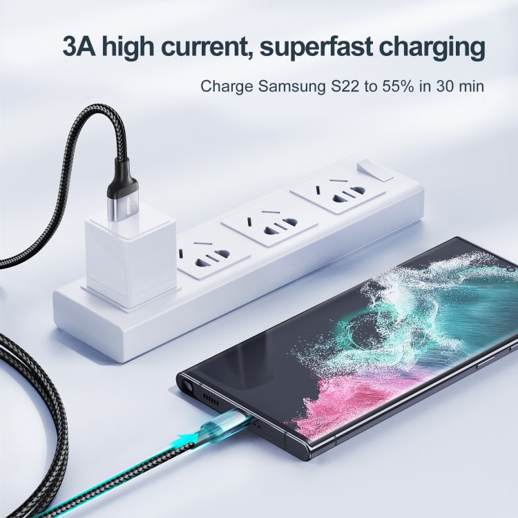 JOYROOM S-UC027A10 Extraordinary Series 3A USB-A to USB-C / Type-C Fast Charging Data Cable, Cable Length:1.2m(White) - USB-C & Type-C Cable by JOYROOM | Online Shopping South Africa | PMC Jewellery