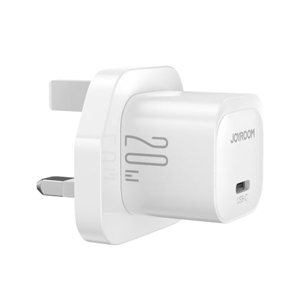 JOYROOM JR-TCF02 PD Type-C 20W Mini Charger, Plug:UK Plug(White) - USB Charger by JOYROOM | Online Shopping South Africa | PMC Jewellery