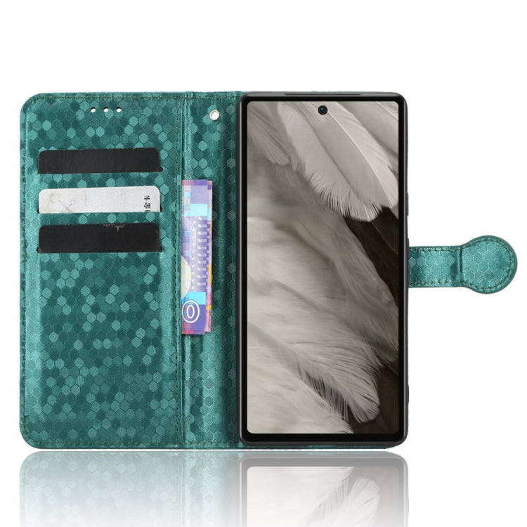 For Google Pixel 7a Honeycomb Dot Texture Leather Phone Case(Green) - free shipping - PMC TechLife - Order now!